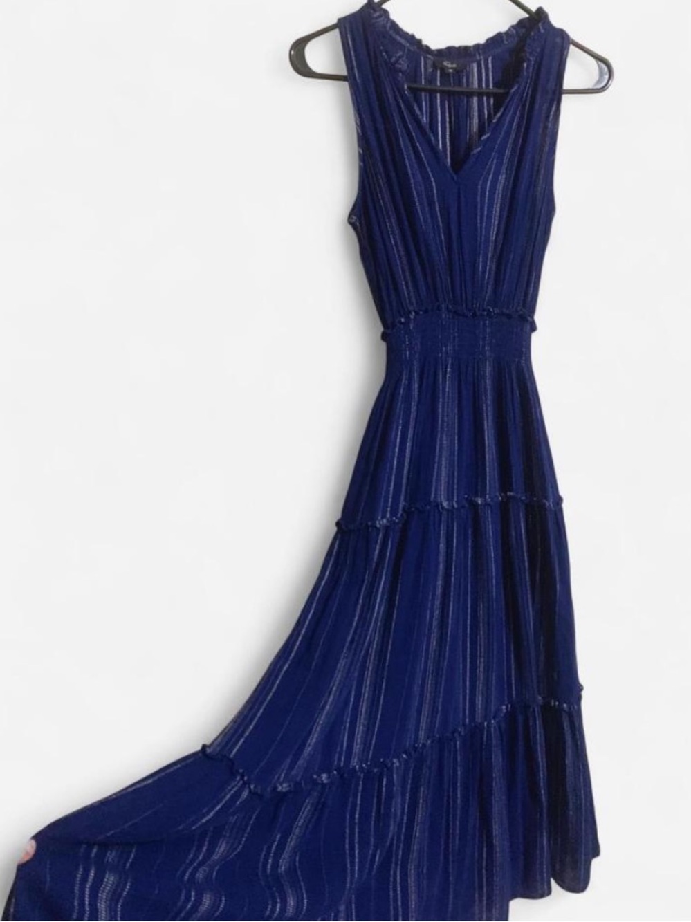 Sleeveless V-Neck Maxi Dress in Royal Blue